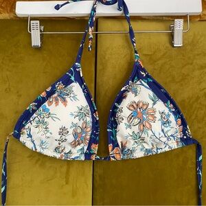 CUPSHE Floral Triangle Bikini Top
